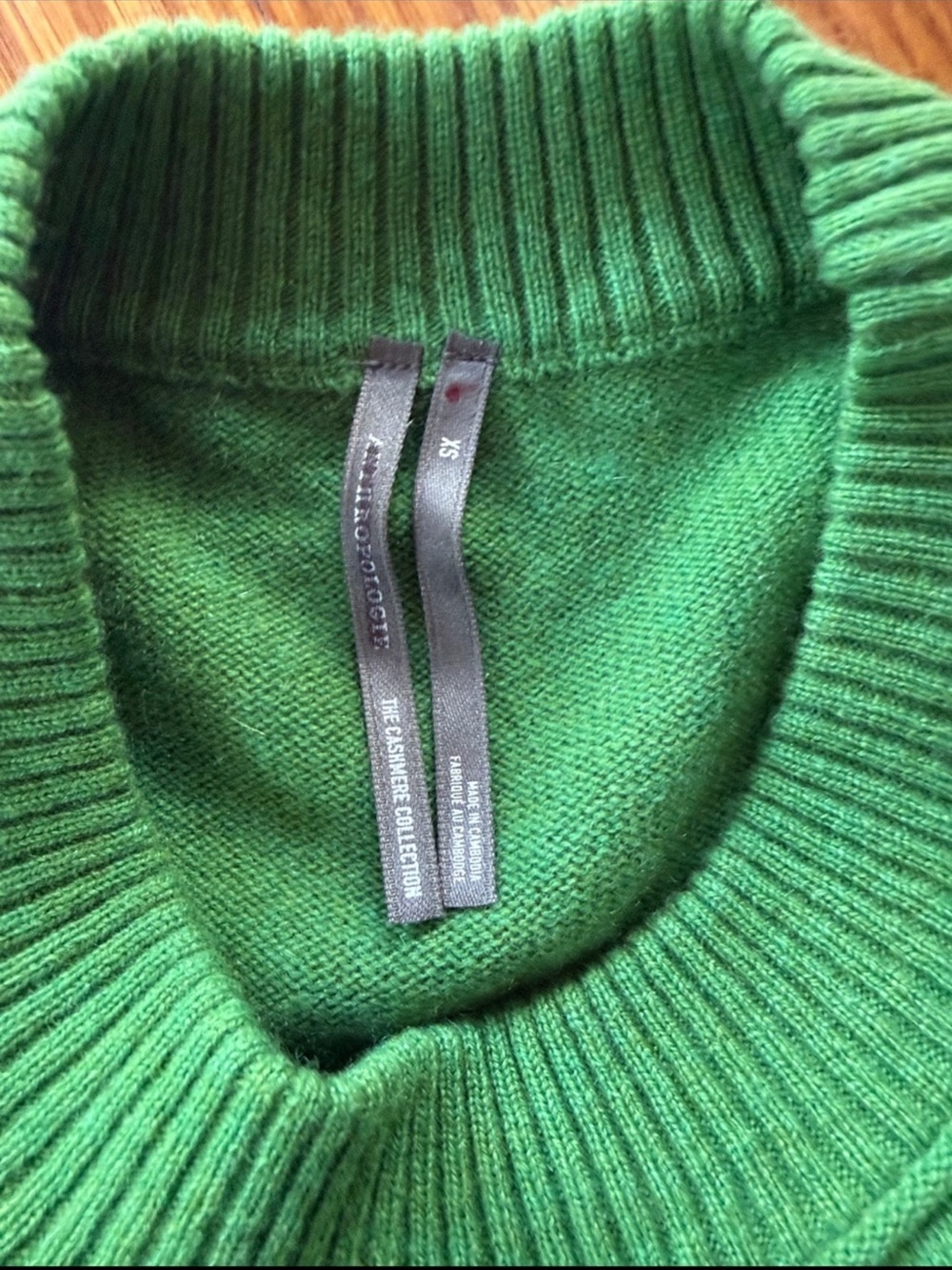 Anthropologie The Goldie Crew-Neck Cashmere Sweater Size Xs - Picture 7 of 7